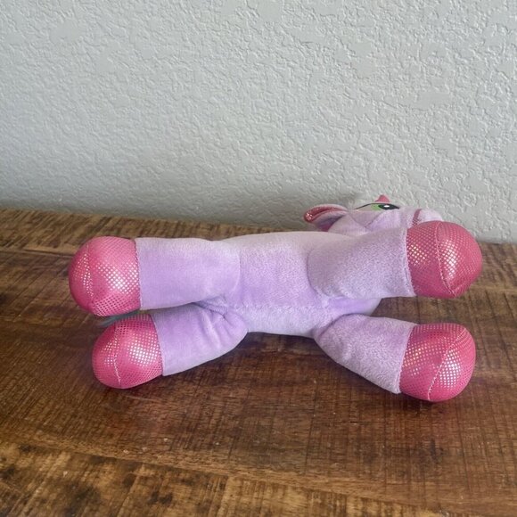 Amos Sweets Unicorn Plush Purple Pink Rainbow 9" Long Stuffed Animal Glittery - Picture 6 of 9